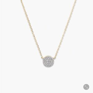 LARGE PAVÉ DIAMOND ROUND NECKLACE